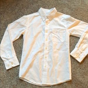 Collared white button up shirt